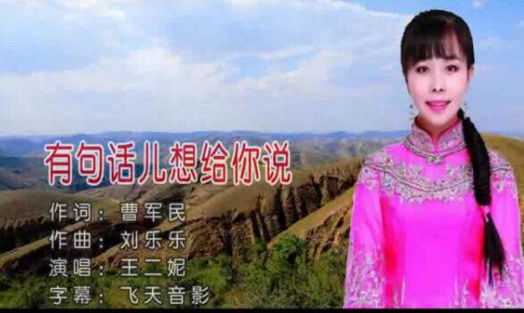 王二妮–有句话儿想给你说（左右声道）-高清MV